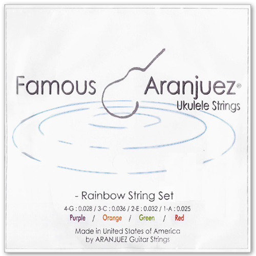 아랑훼즈 우쿠렐레스트링 소프라노/테너/콘서트 겸용 Multi-color Rainbow string set