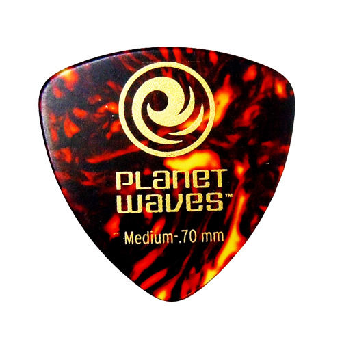 기타피크 플래닛웨이브 PlanetWaves Celluloid WidePicks medium 070 (브라운)