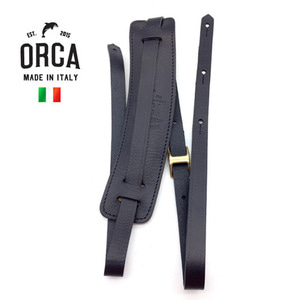 가죽기타스트랩 빈티지컴포트 블랙 ORCA Made in Italy