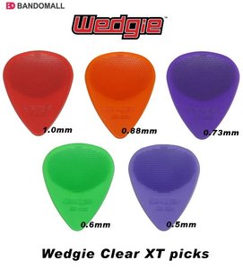 기타피크 웨지클리어 Wedgie Clear XT picks (1개)