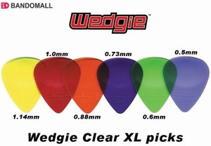 기타피크 웨지클리어 Wedgie Clear XL picks (1개)