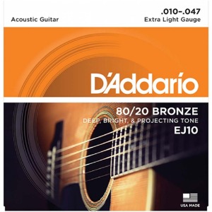 다다리오 어쿠스틱 기타스트링 통기타줄 Daddario 10-47 EJ10