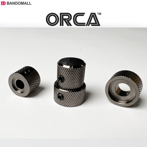 기타 메탈 노브 ORCA Metal Dome knob OC-Dual MDK CosmoBlack 1개