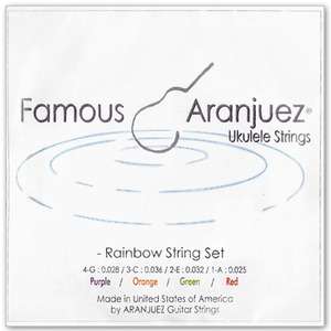 아랑훼즈 우쿠렐레스트링 소프라노/테너/콘서트 겸용 Multi-color Rainbow string set