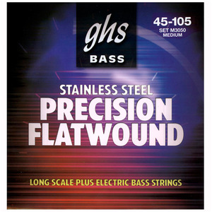 GHS 베이스 기타스트링 플랫와운드  Flatwound 45-105 M3050