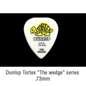 기타피크,던롭기타피크,던롭톨텍스,Dunlop Wedge tortex.73mm