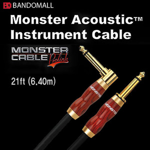 몬스터어쿠스틱기타케이블,Monster Acoustic cable 21 ft (플러그 선택가능)