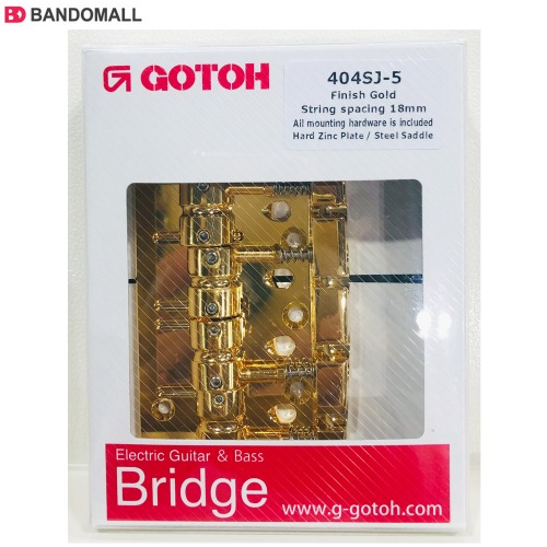 고또 베이스 브릿지 Gotoh Bass Bridge 404SJ-5 Gold