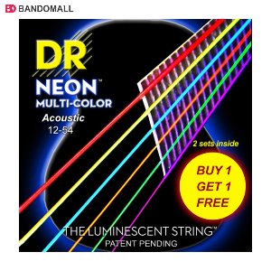 DR 어쿠스틱 기타스트링 DR NEON MC12-54 EP 2세트 (NMCA-12)