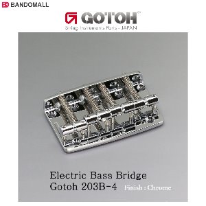 베이스기타브릿지 크롬 Gotoh Bass Bridge 203B-4