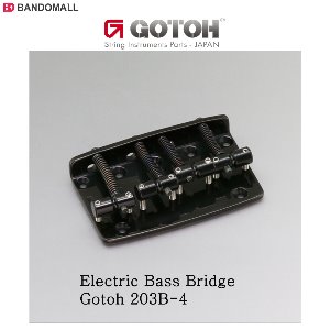 베이스기타브릿지 블랙 Gotoh Bass Bridge 203B-4