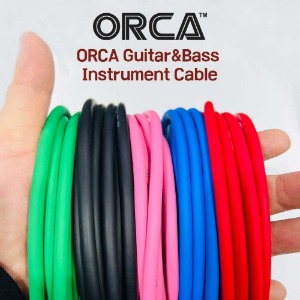 기타베이스 케이블 컬러국산 55Mono-55Mono ORCA Guitar Cable OC-CableGB