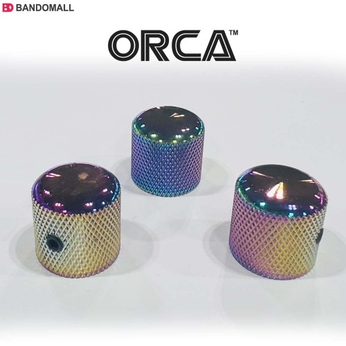 기타 메탈 노브 ORCA Metal Dome knob OC-MDK Rainbow (1개 판매)