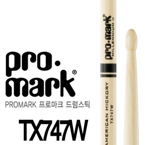 프로마크드럼스틱 Promark TX747W 3개구매시스틱가방